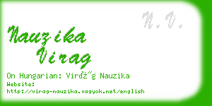 nauzika virag business card